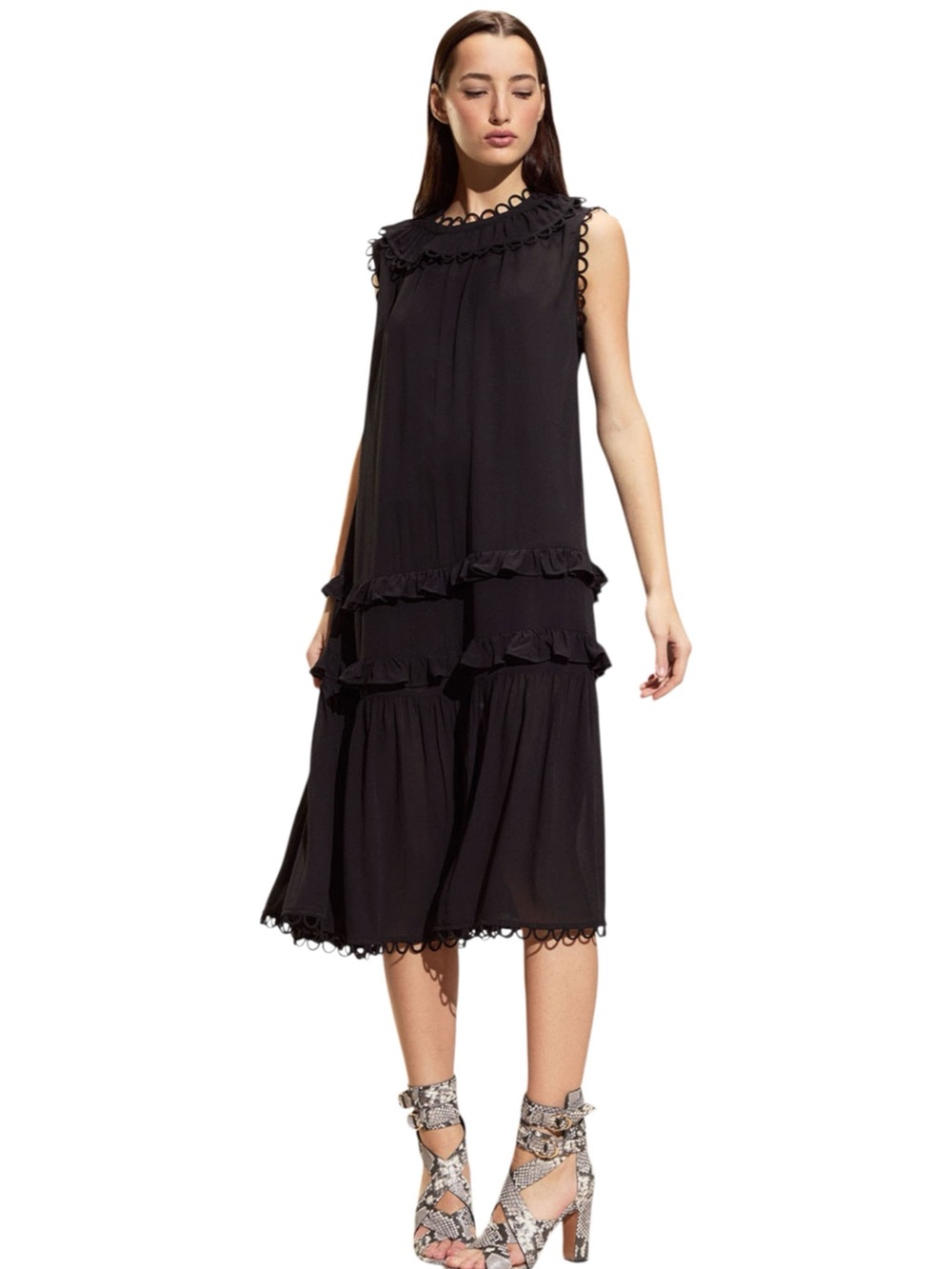 Cynthia Rowley Annabelle Sleeveless Midi Dress